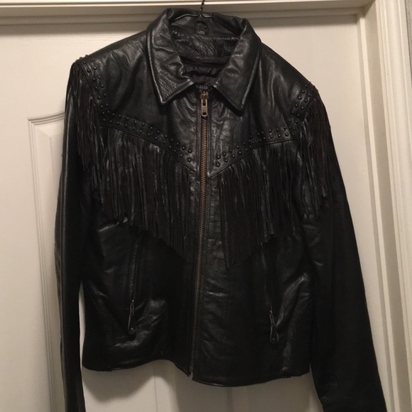Jackets & Blazers - Leather motorcycle jacket